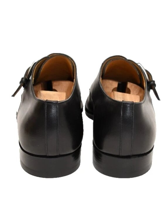 Magnanni Marco V Leather Single Buckle Monk Strap Black Size 11.5 25105 DD427A main image 4